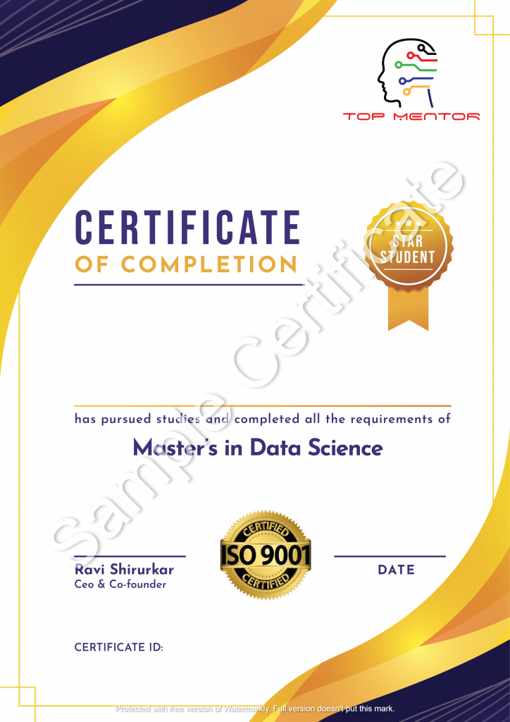 Masters in Data Science Certification | Best Data Science Course in India