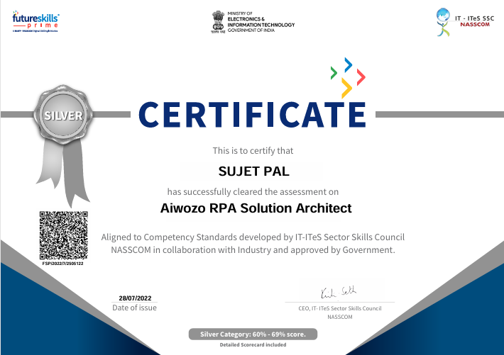 nasscom certificate